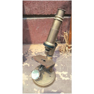 Two-Column Brass Laboratory Microscope, C. Verick, Student of Hartnack, Circa 1880 3