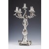 ORFEVRE MERITE – PAIRE DE CANDÉLABRES EN ARGENT MASSIF XIXE 45