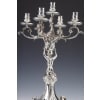ORFEVRE MERITE – PAIRE DE CANDÉLABRES EN ARGENT MASSIF XIXE 70