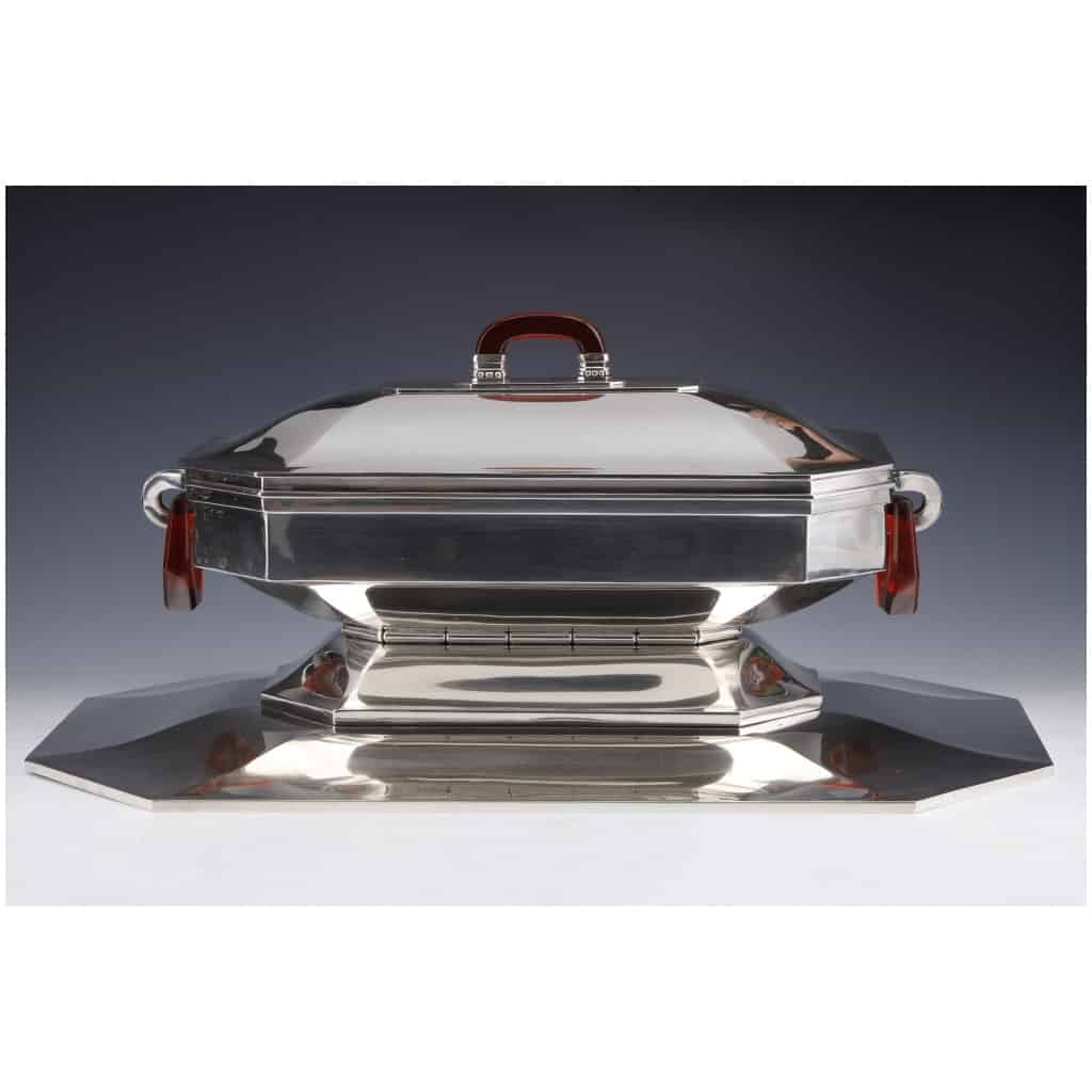 GOLDSMITH AUGUSTE LEROY – STERLING SILVER CENTERPIECE CIRCA 1930 3