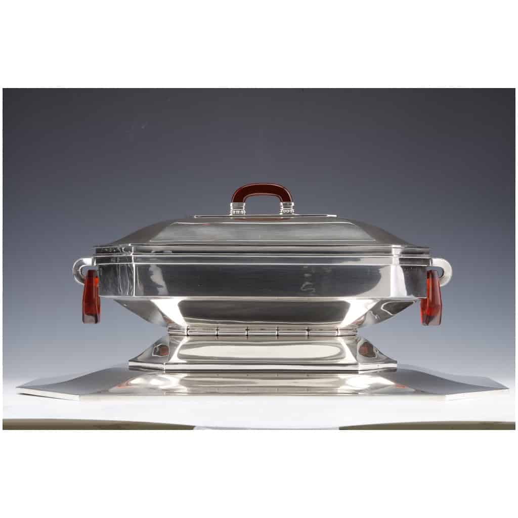 GOLDSMITH AUGUSTE LEROY – STERLING SILVER CENTERPIECE CIRCA 1930 9