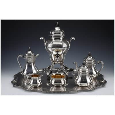 A. AUCOC – TEA/COFFEE SERVICE 6 PIECES SILVER XIXÈ