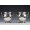 BOIN TABURET – PAIRE DE RAFRAICHISSOIRS ARGENT MASSIF LOUIS XVI – XIXE 44