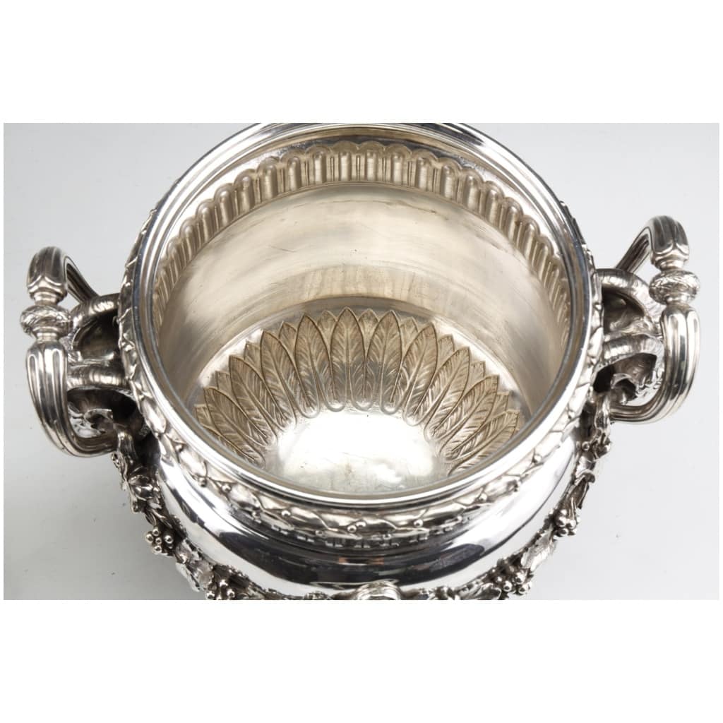 BOIN TABURET – PAIRE DE RAFRAICHISSOIRS ARGENT MASSIF LOUIS XVI – XIXE 23