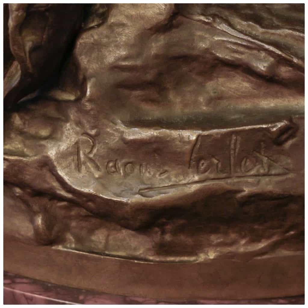 Sculpture – Orphée Aux Enfers, Charles Raoul Verlet (1857-1923) – Bronze ​​​​​​ 10