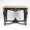 Console and pair of Louis XIV style consoles, XIXand 24