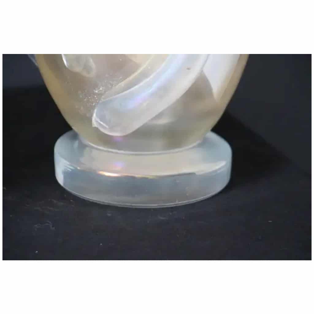 Paire de grands vases en verre de Murano nacré, irisé par Costantini 12