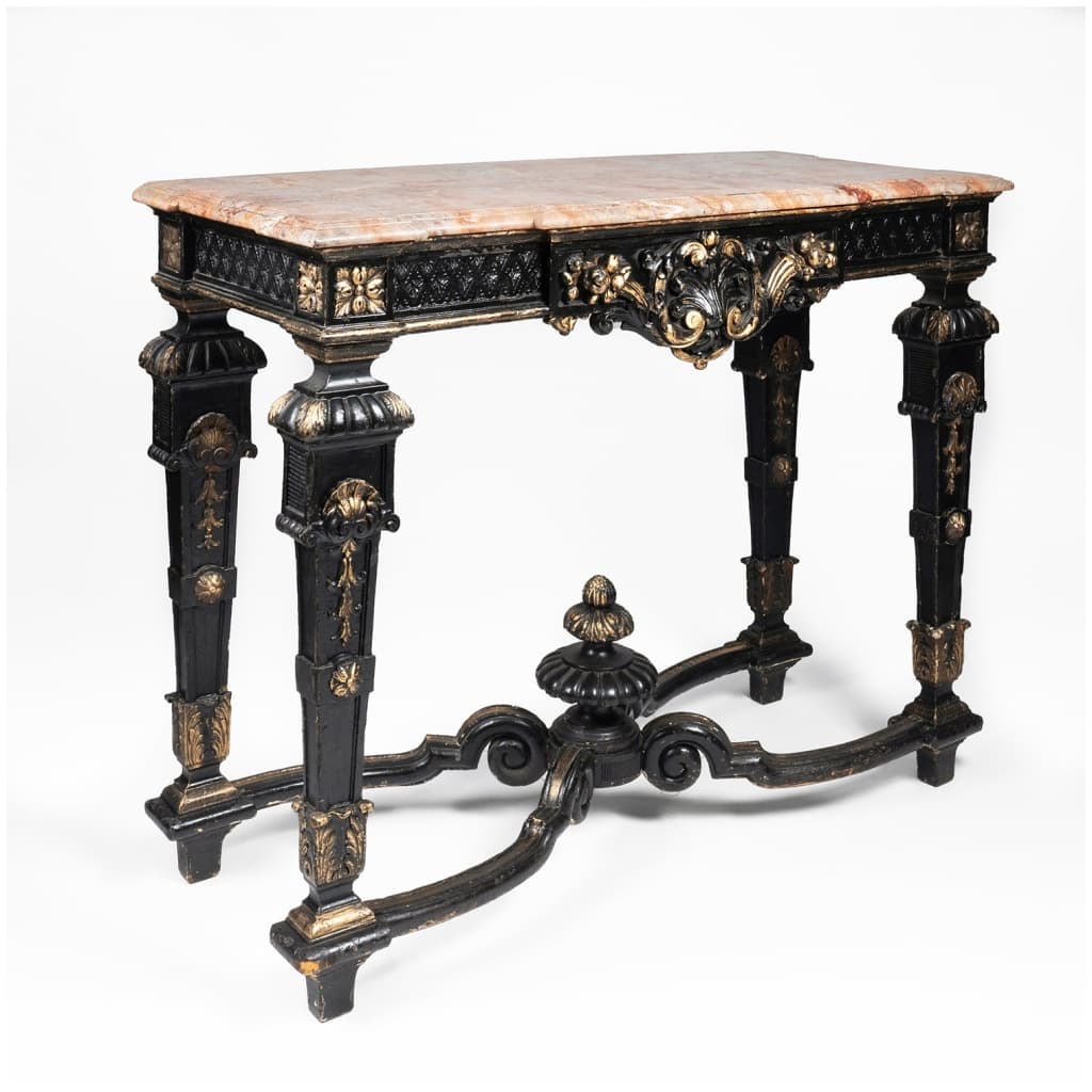 Console et paire de consoles de style Louis XIV, XIXe 13