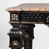 Console and pair of Louis XIV style consoles, XIXand 26