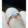 Bague Sertie Diamant Rectangle, Or 18 Carat 16