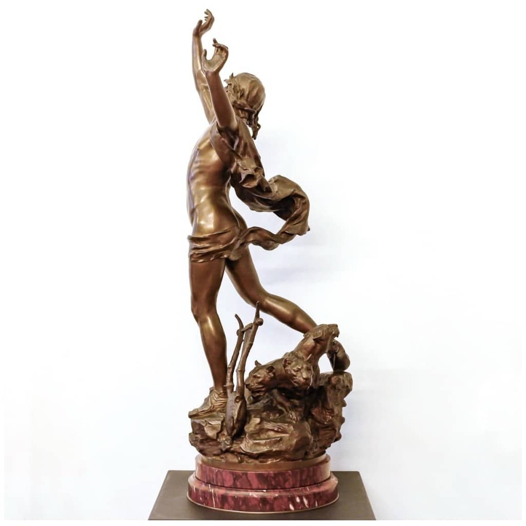 Sculpture – Orphée Aux Enfers, Charles Raoul Verlet (1857-1923) – Bronze ​​​​​​ 5