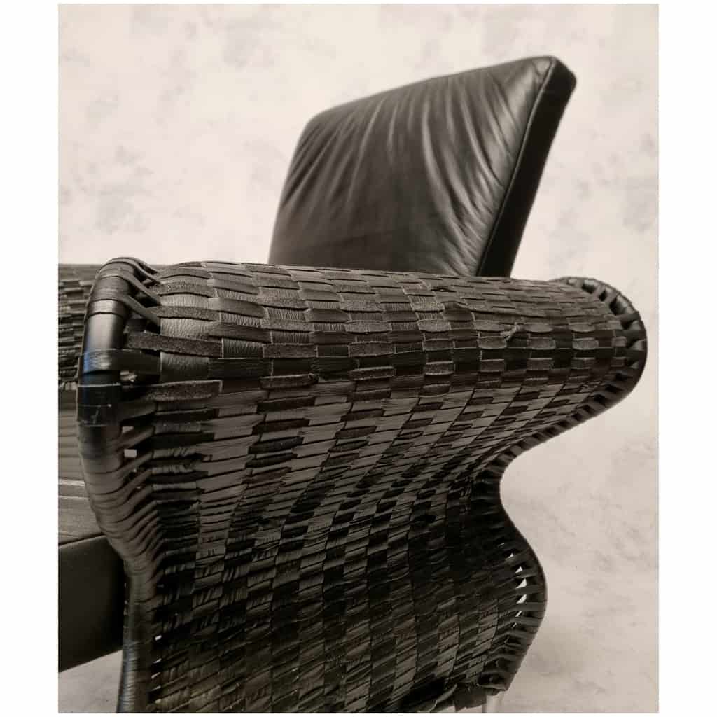 Pair of armchairs by Borek Sipek – Neo Baroque – Leather – Ca 1980 13