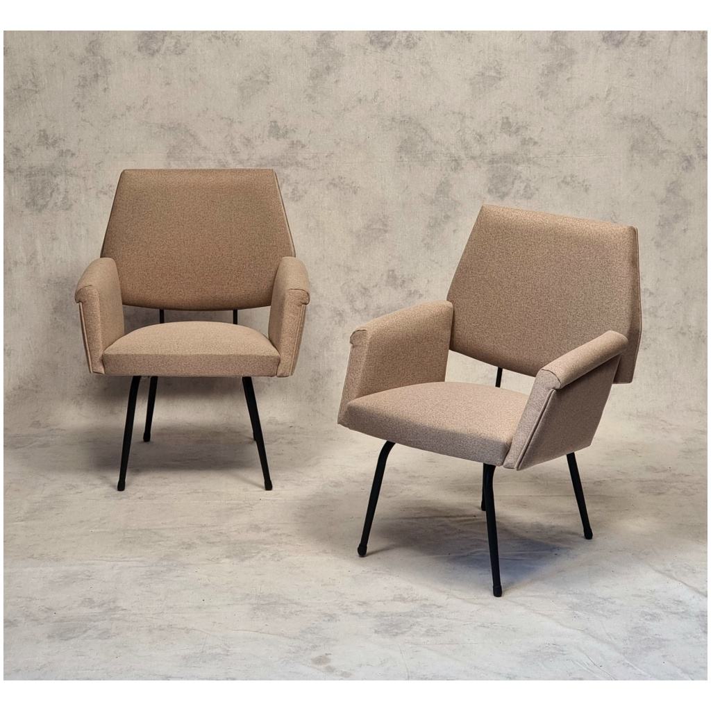 Pair of French Armchairs – Modernist – Ca 1950 4