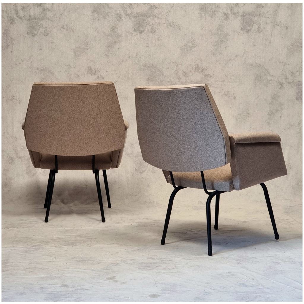 Paire de Fauteuils Français – Moderniste – Ca 1950 6