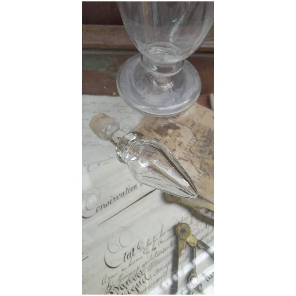 Blown glass liquor carafe, XVIIIth 6