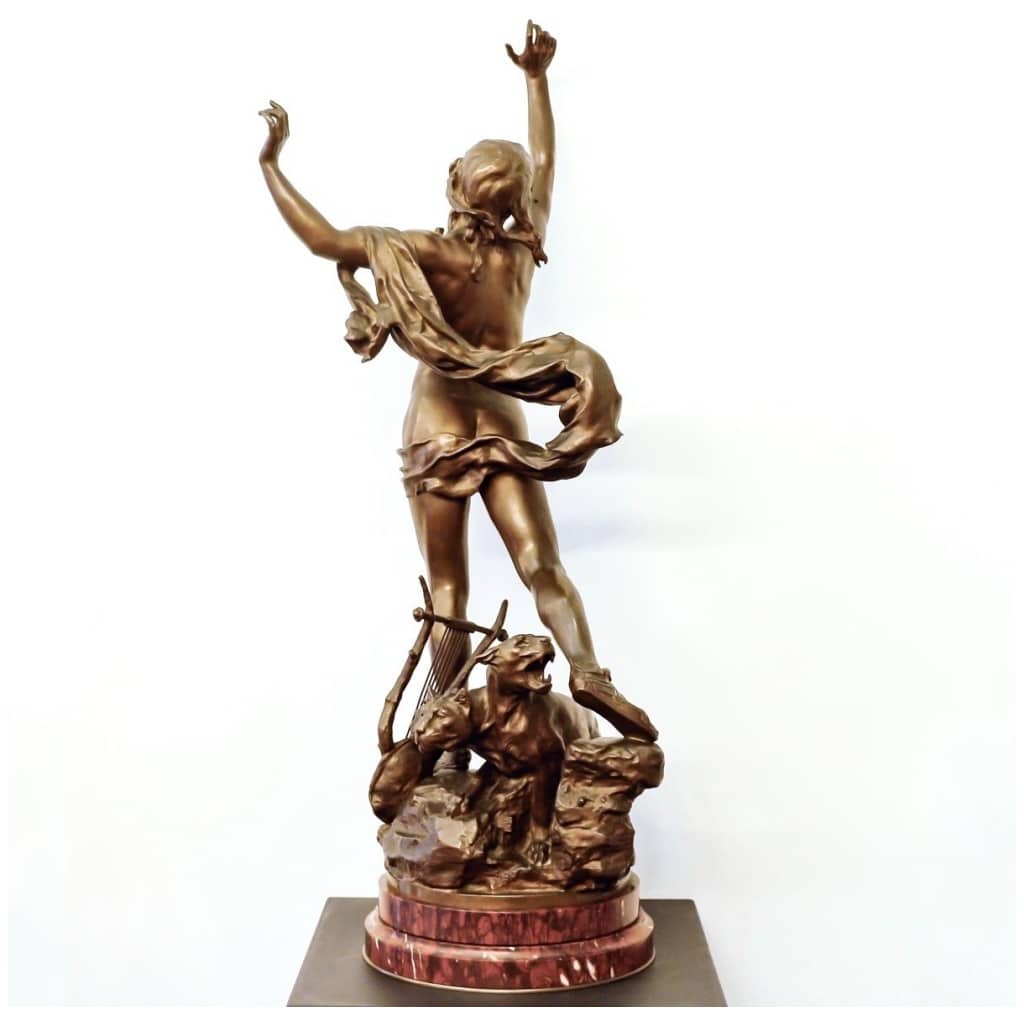 Sculpture – Orphée Aux Enfers, Charles Raoul Verlet (1857-1923) – Bronze ​​​​​​ 6