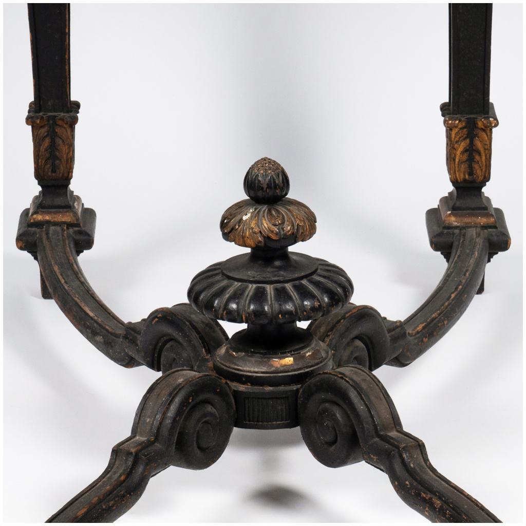 Console and pair of Louis XIV style consoles, XIXand 8