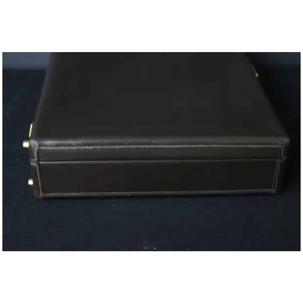 Hermès briefcase in brown leather, Hermès briefcase 9