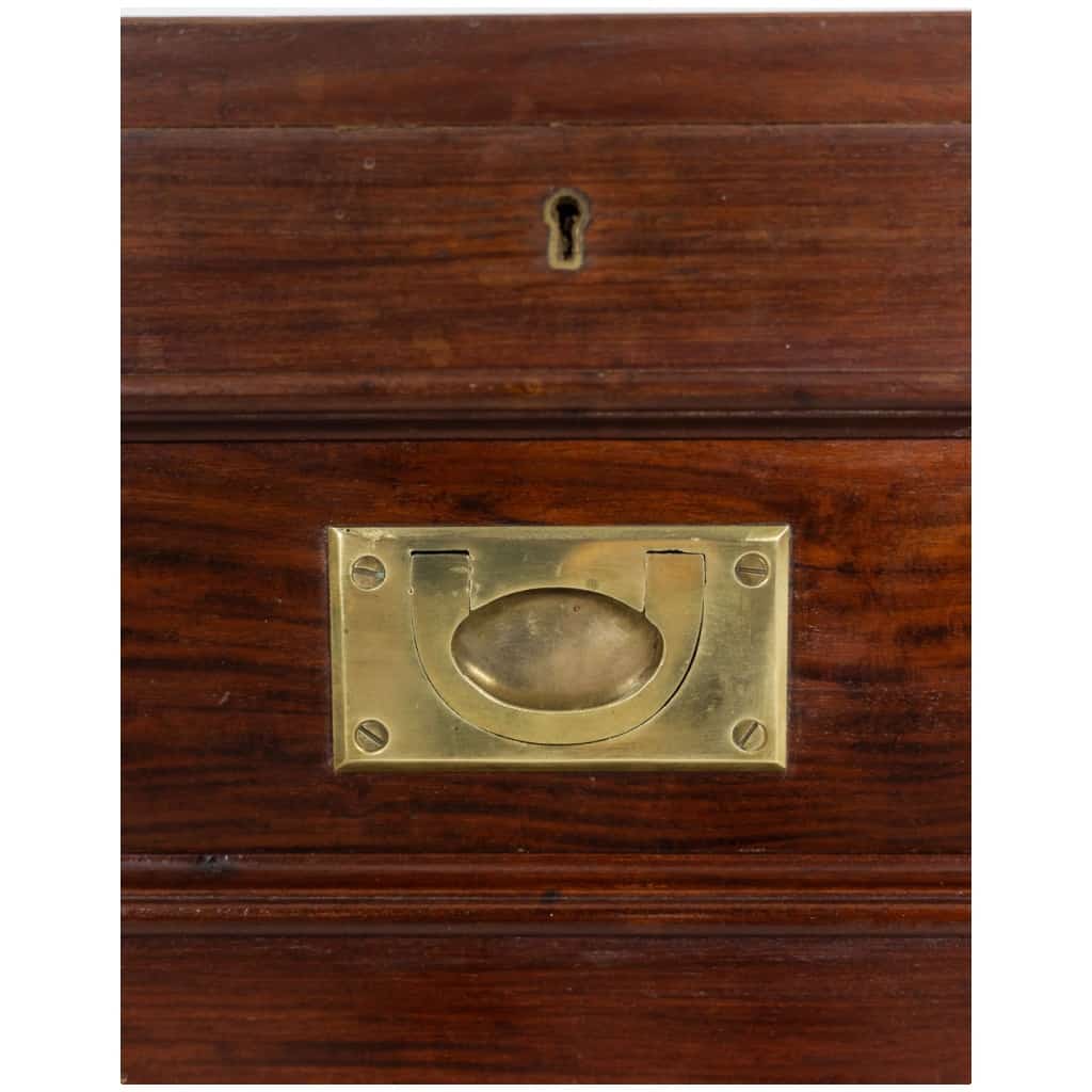 Mahogany marine chest of drawers. 1950s. 9