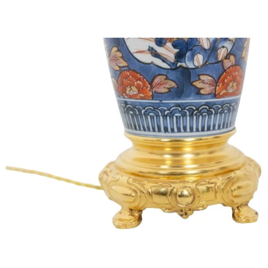 Paire de lampes en porcelaine Imari et bronze doré. Circa 1880. 10