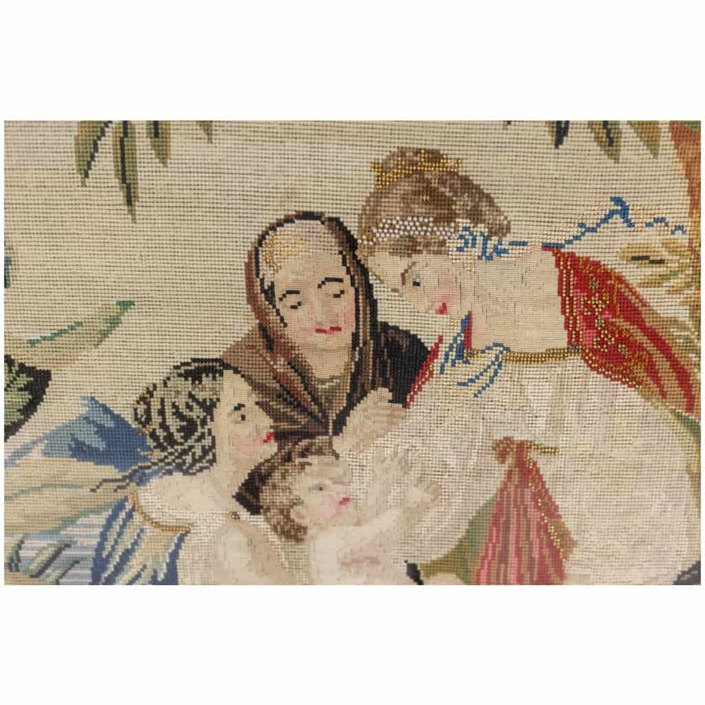 Tapisserie au petit point de style Orientaliste. Circa 1880. 8