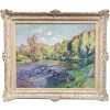 BALLOT Clémentine Peinture française Printemps en Creuse 1915 Huile toile signée Certificat 14