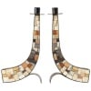 1960 Pair of mosaic candlesticks Atelier Vallauris 8