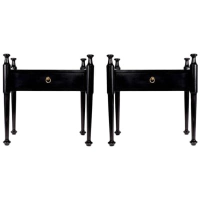 1960 Pair of bedside tables by Proserpio Fratelli 3