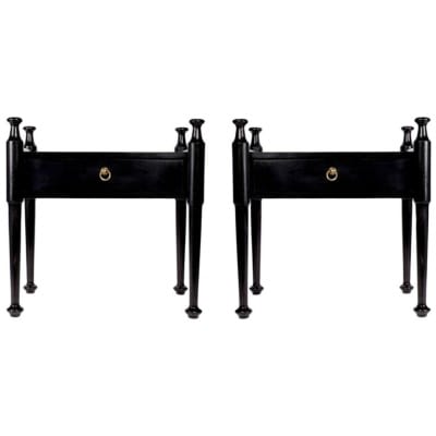 1960 Pair of bedside tables by Proserpio Fratelli