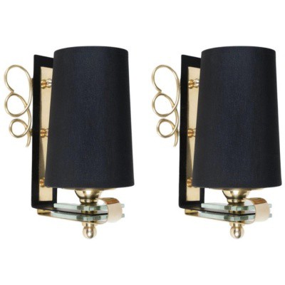 1950 Pair of Atelier Petitot Sconces