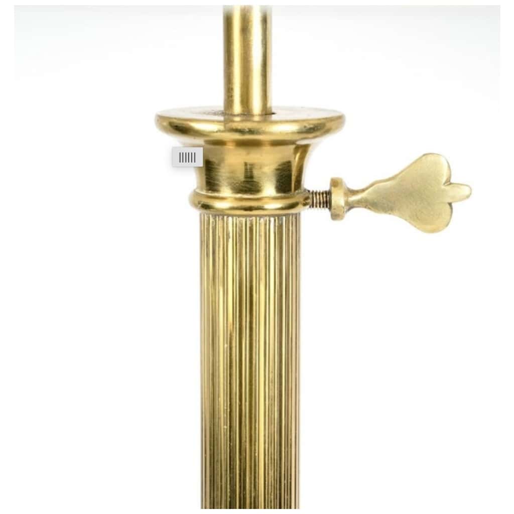 1960 Neo-classical floor lamp in gilded bronze from Maison Baguès 5