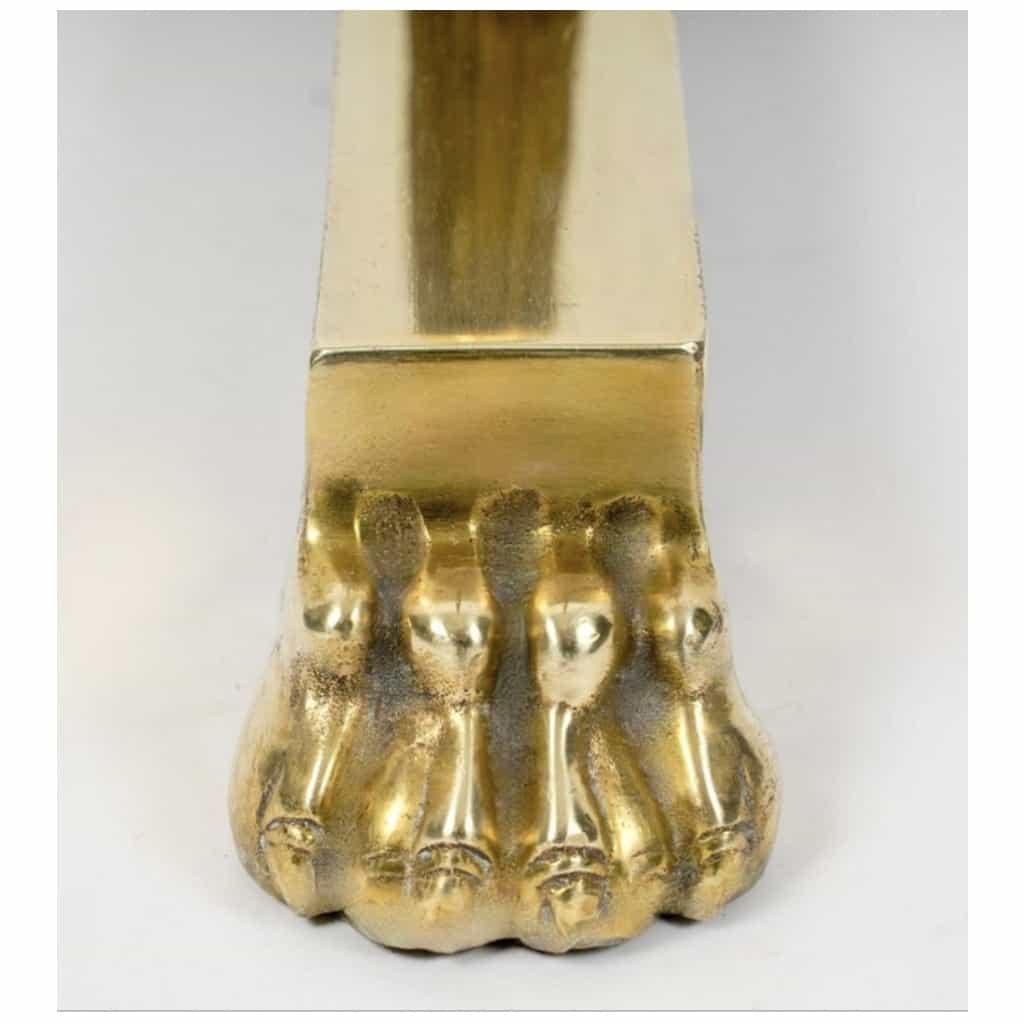 1960 Lampadaire Néo classique en bronze doré de la Maison Baguès 6