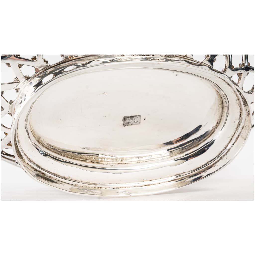 GOLDsmith SOUCHE LAPPARRA – STERLING SILVER BASKET CIRCA 20th century XNUMX