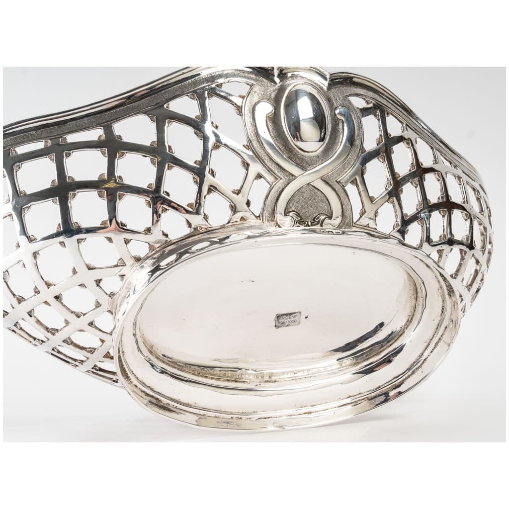 GOLDsmith SOUCHE LAPPARRA – STERLING SILVER BASKET CIRCA 21th century XNUMX