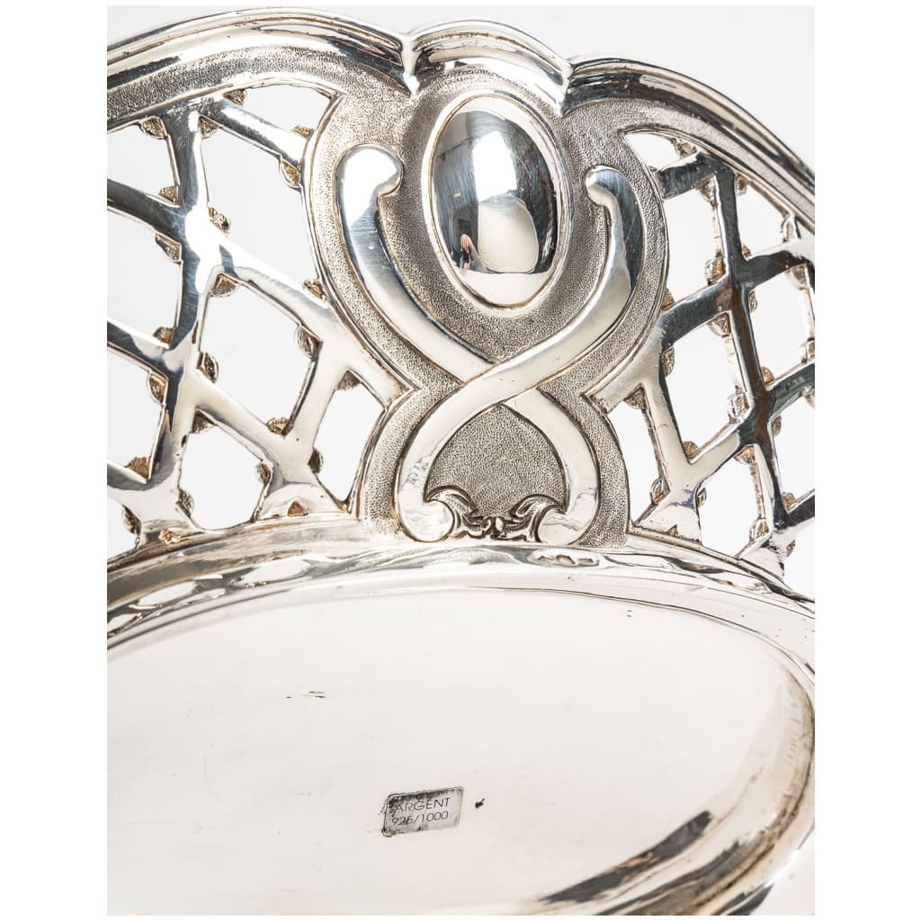 GOLDsmith SOUCHE LAPPARRA – STERLING SILVER BASKET CIRCA 22th century XNUMX