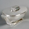 Jean Tetard – Centre De Table Soupière Moderniste Art Déco Argent Massif 19