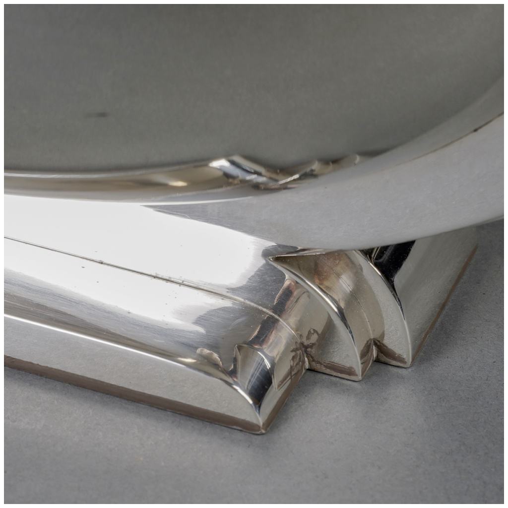 Jean Tetard – Modernist Art Deco Tureen Centerpiece Solid Silver 13