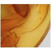 René LALIQUE , Plat « Martigues » en verre Teinté Butterscotsh 15