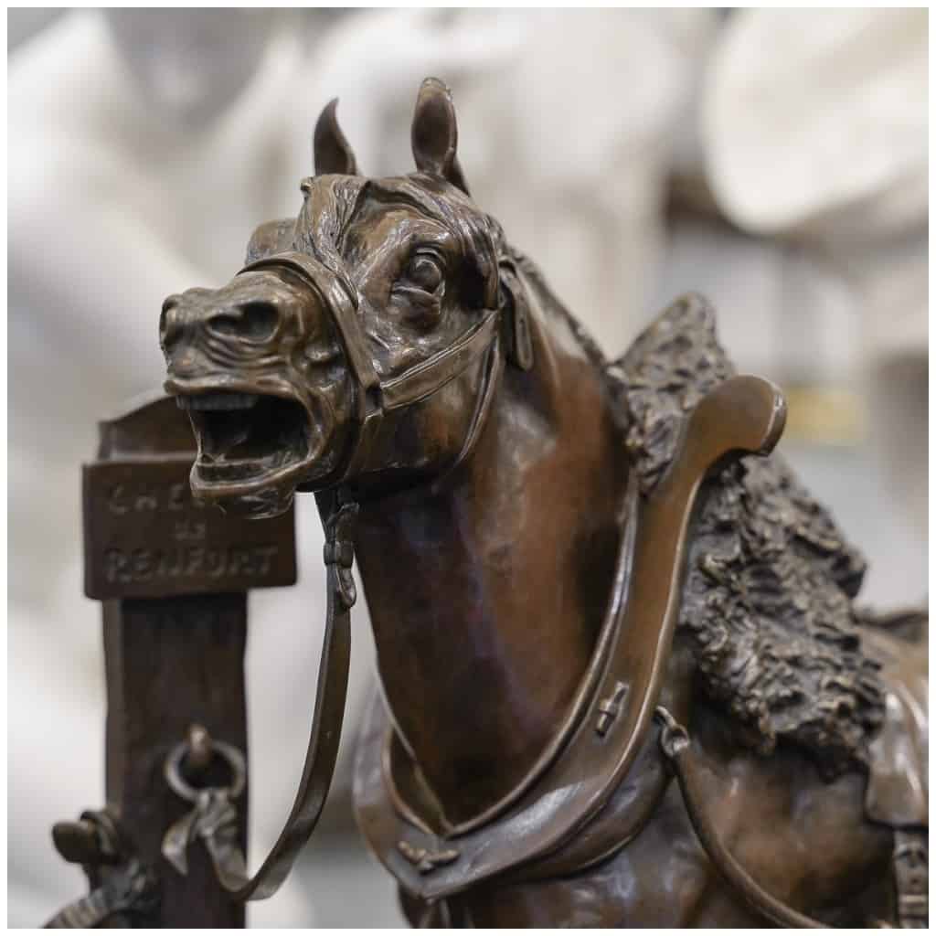Sculpture – Cheval De Renfort , Arthur Jacques Le Duc (1848 – 1918) – Bronze 5