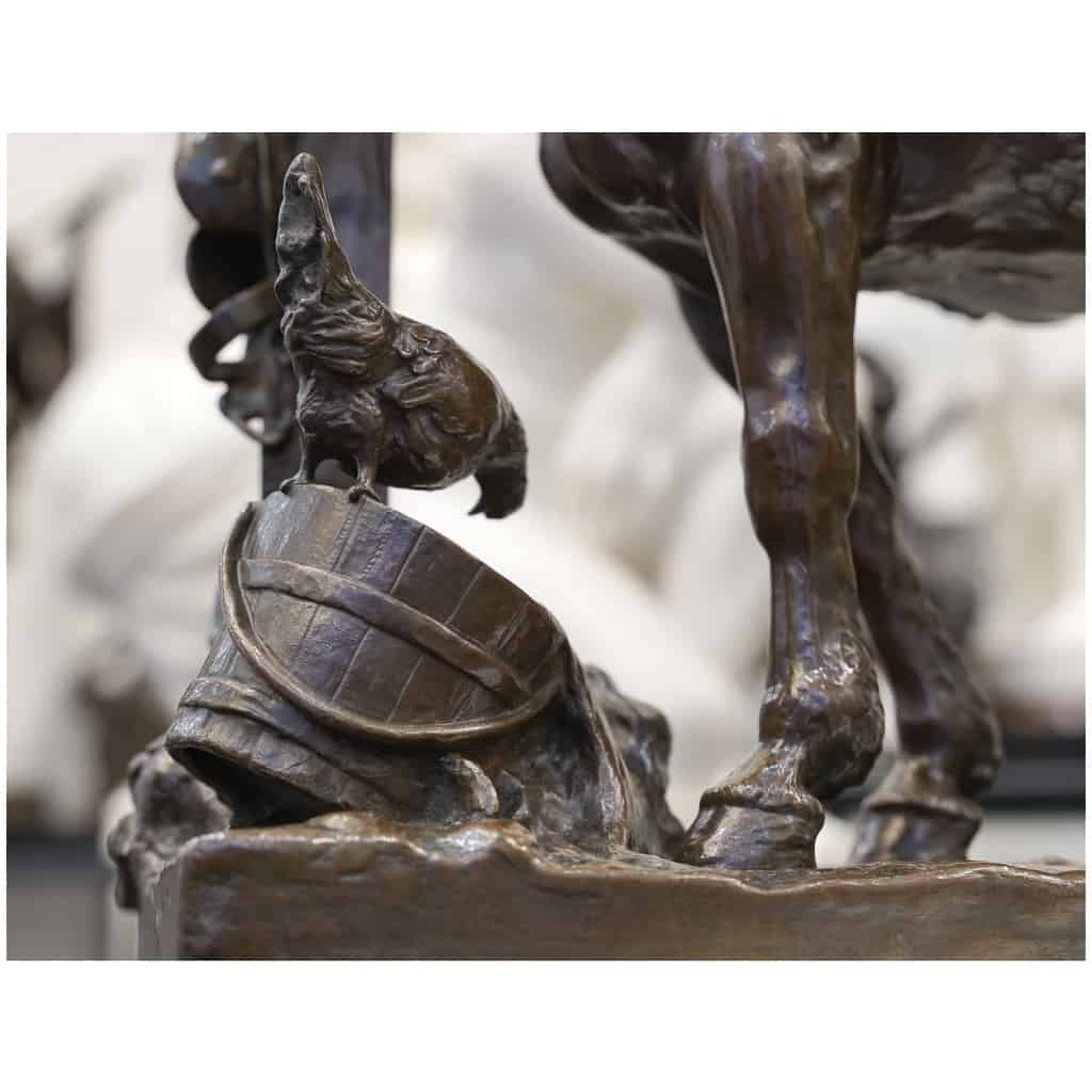 Sculpture – Cheval De Renfort , Arthur Jacques Le Duc (1848 – 1918) – Bronze 13