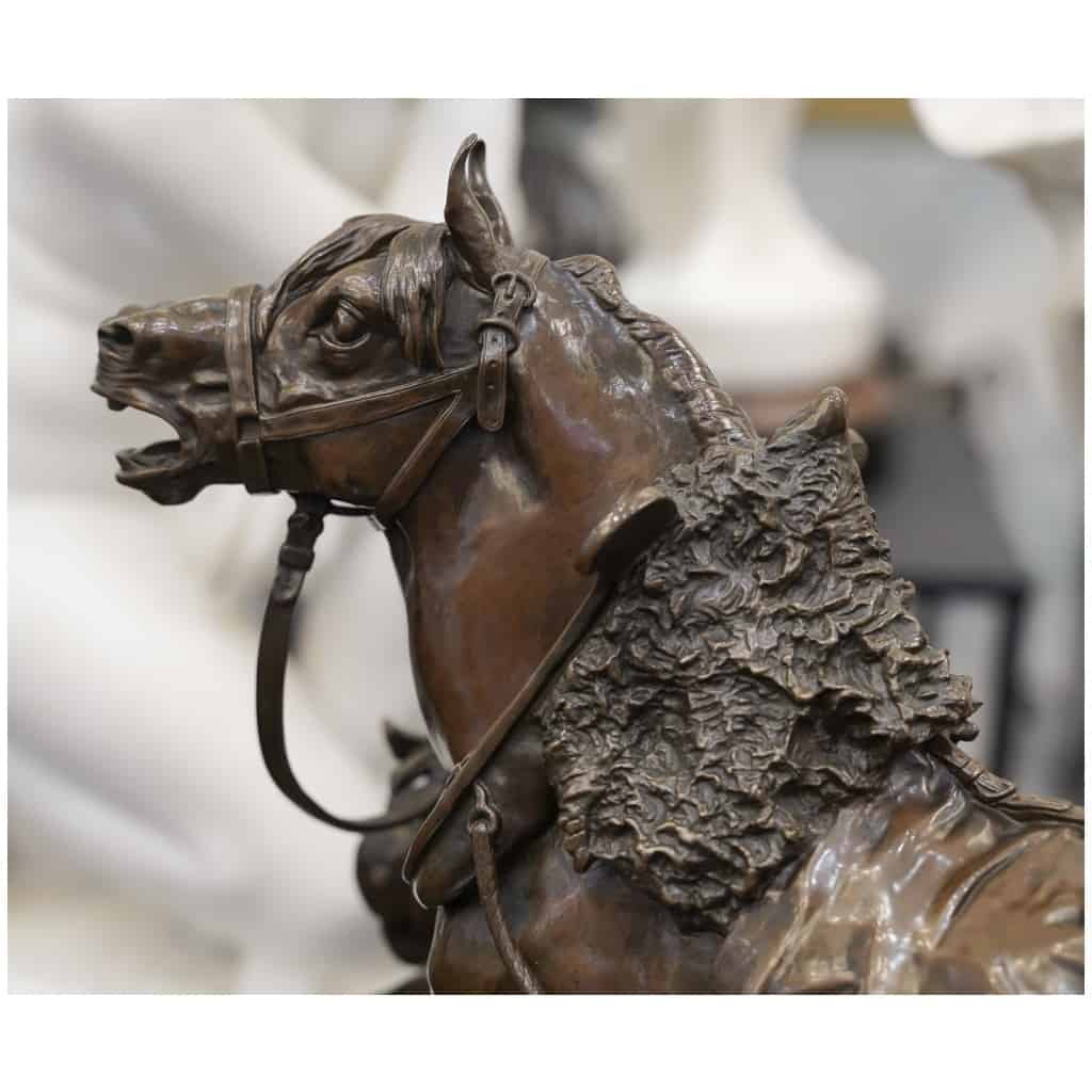 Sculpture – Cheval De Renfort , Arthur Jacques Le Duc (1848 – 1918) – Bronze 8