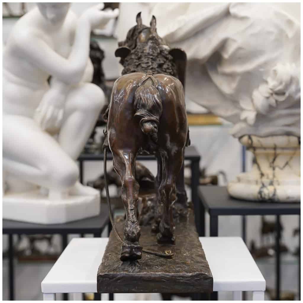 Sculpture – Cheval De Renfort , Arthur Jacques Le Duc (1848 – 1918) – Bronze 10