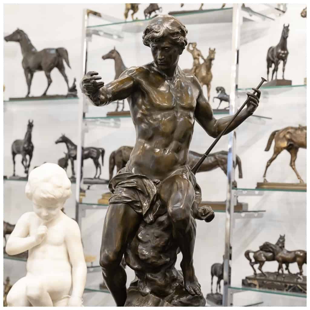 Sculpture – “The Sower of Ideas”, Émile – Louis Picault (1833-1915) – Bronze 8