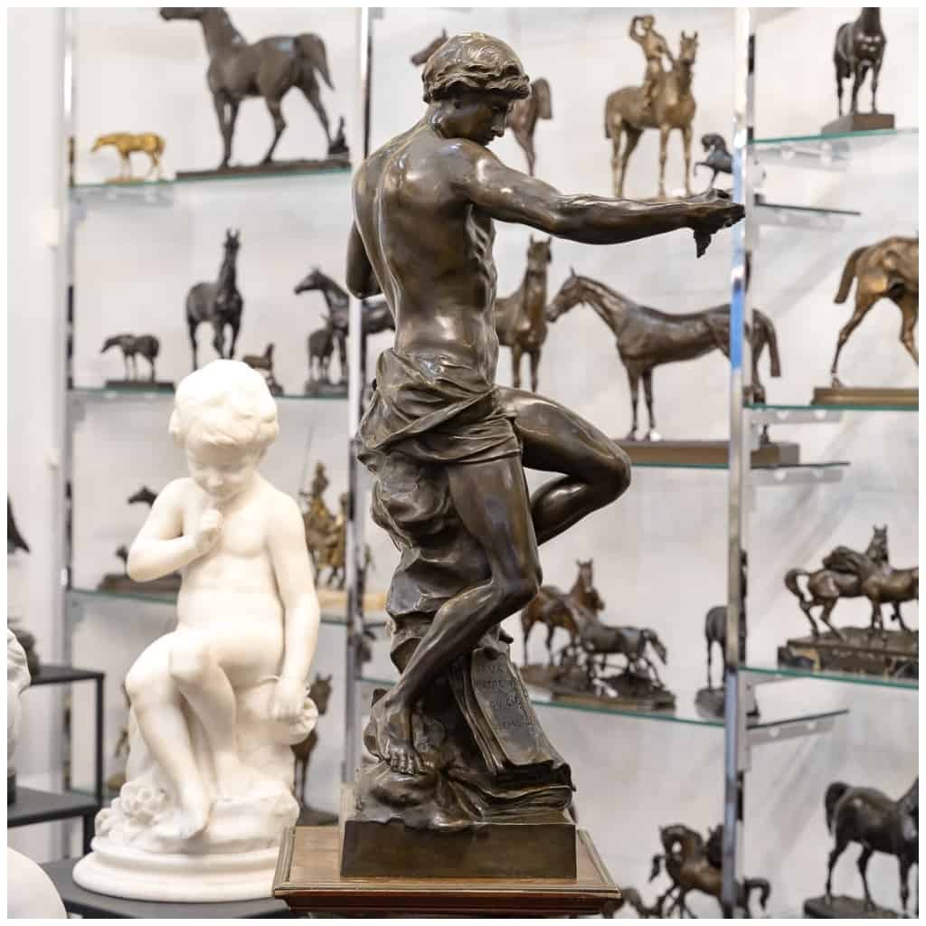 Sculpture – “The Sower of Ideas”, Émile – Louis Picault (1833-1915) – Bronze 6