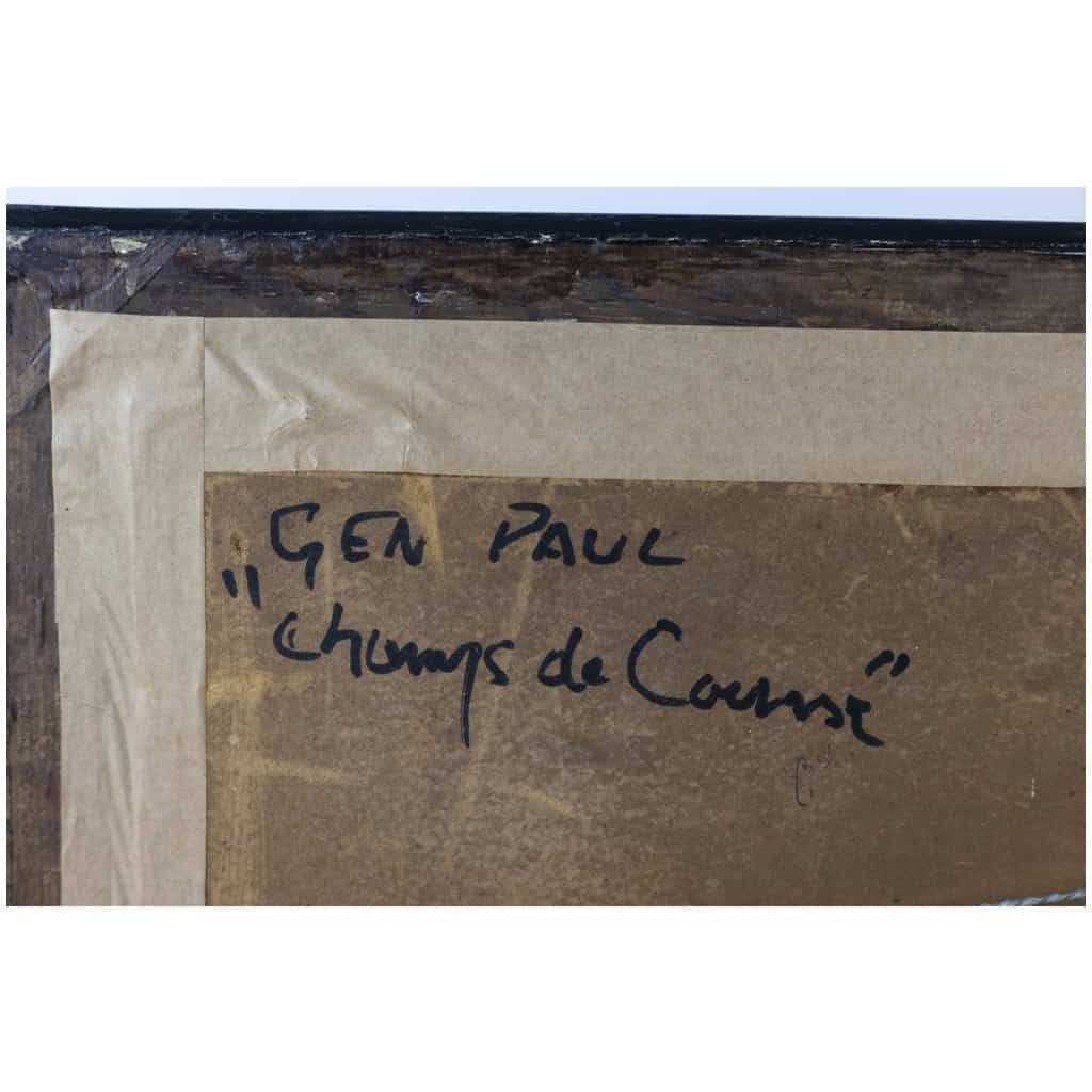 Gen Paul, Gouache « Champs de course », années 1950 10