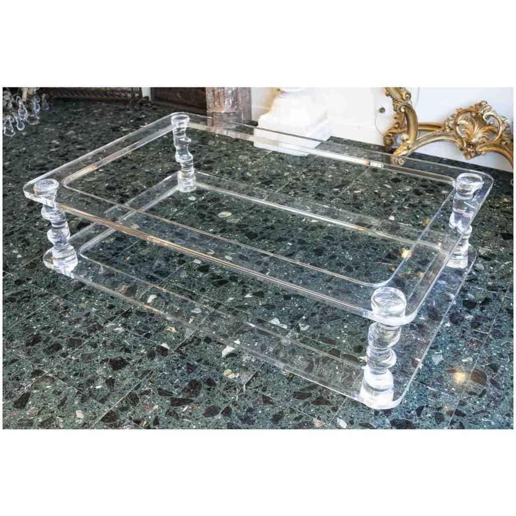 Plexiglass Coffee Table Attributed to Roméo Year 80 4