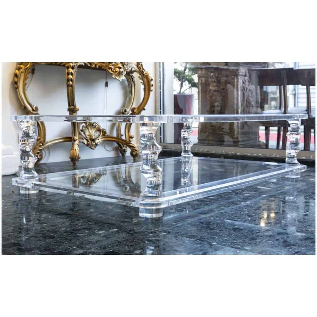 Table Basse En Plexiglass Attribuée à Roméo Année 80 5