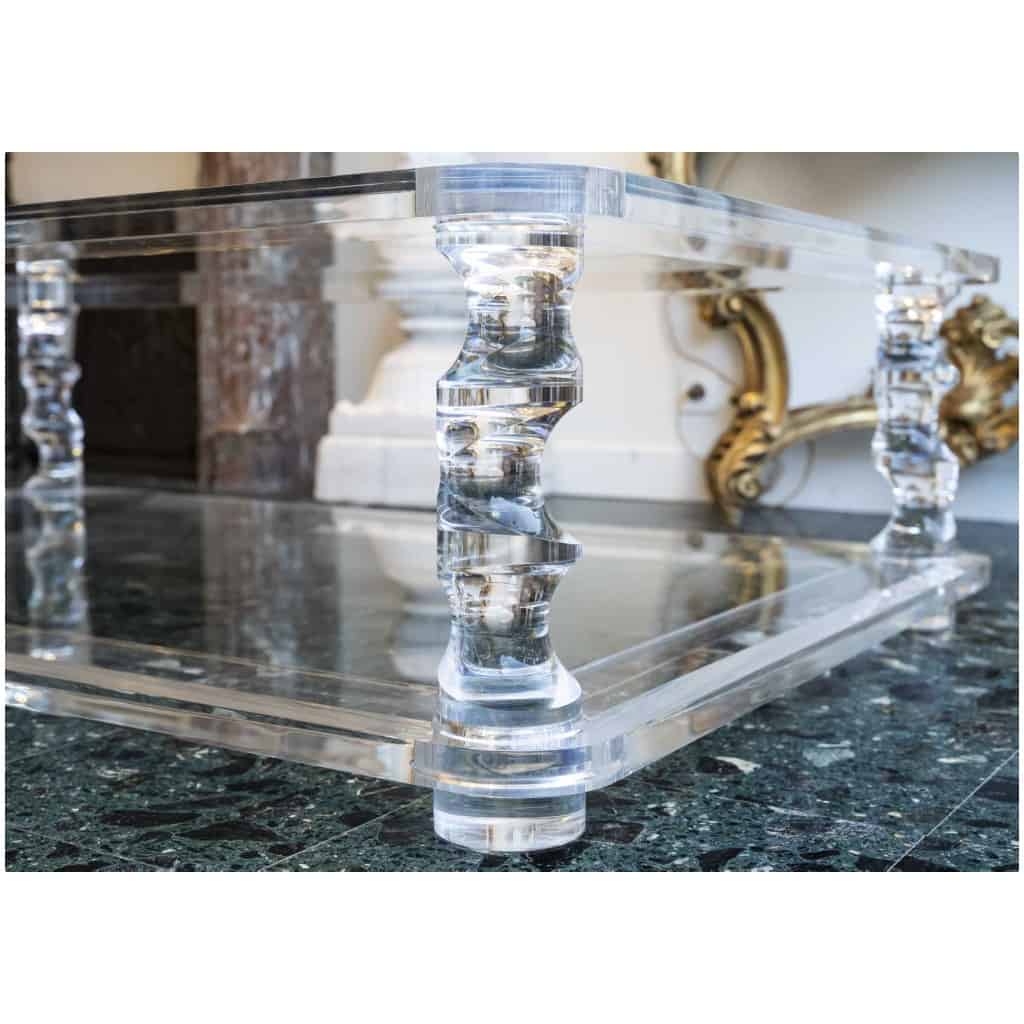 Table Basse En Plexiglass Attribuée à Roméo Année 80 6