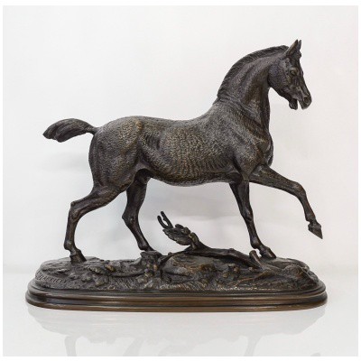 Sculpture – Free Horse, Paul – Édouard Delabrierre (1829-1912) – Bronze