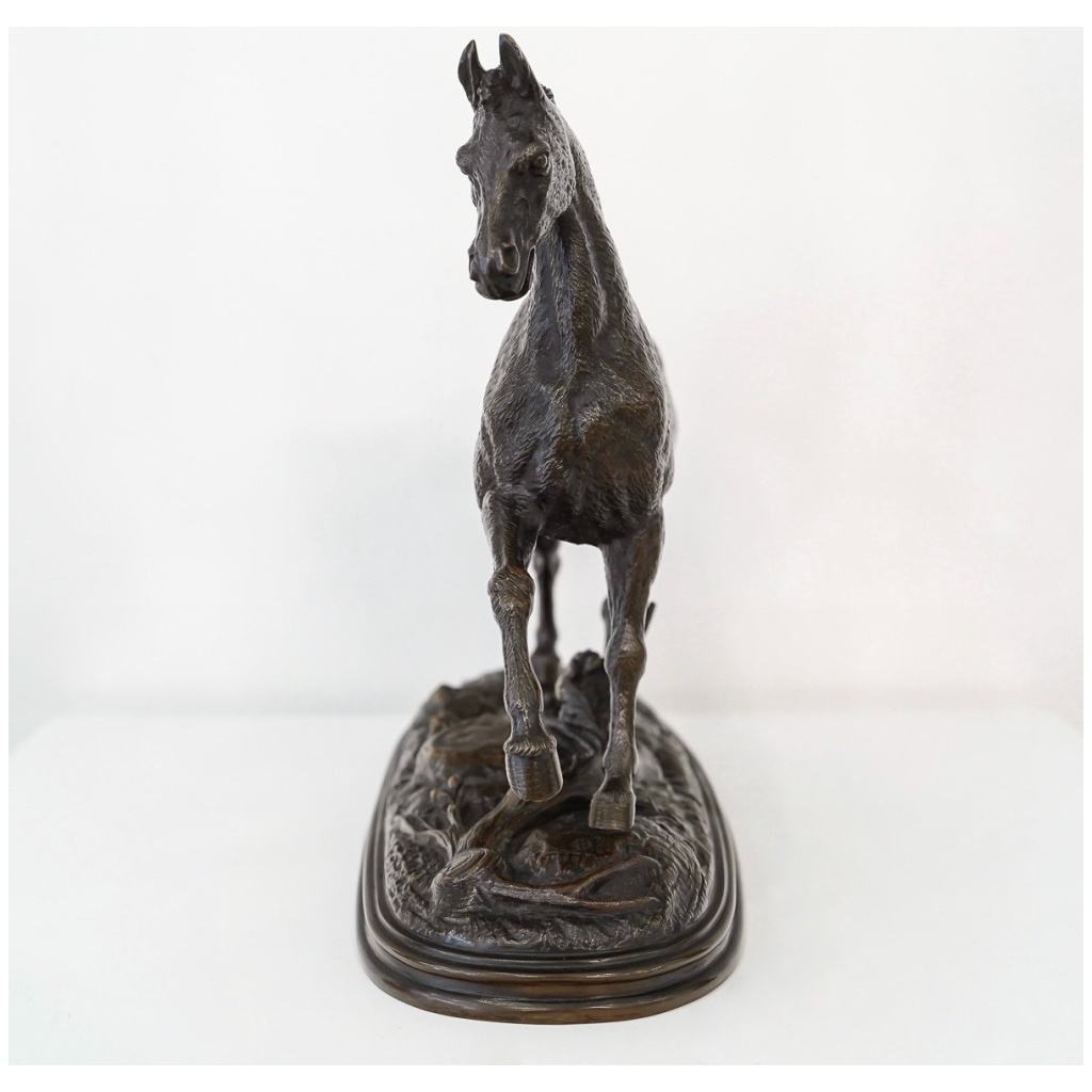 Sculpture – Cheval Libre , Paul – Édouard Delabrierre (1829-1912) – Bronze 4